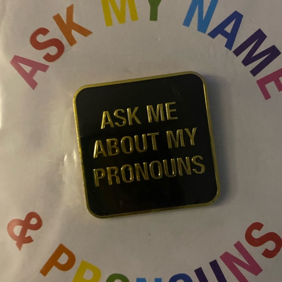 Other - Pride two pins ask my name pronoun they them pins lot -New